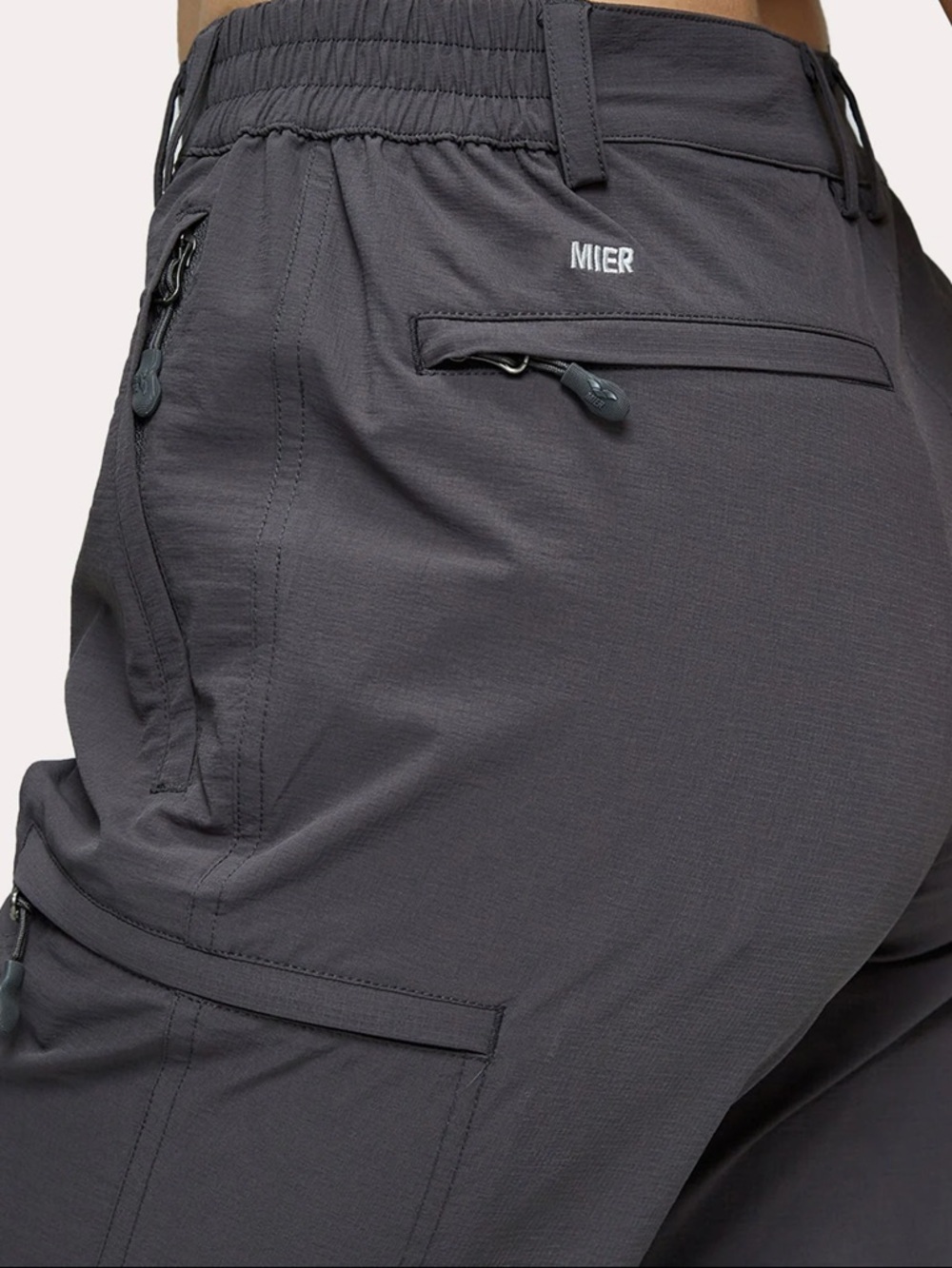 MIER Women's Quick Dry Cargo Pants, Lightweight Hiking Pants, Dimgray, EUC, 12 - Picture 5 of 6